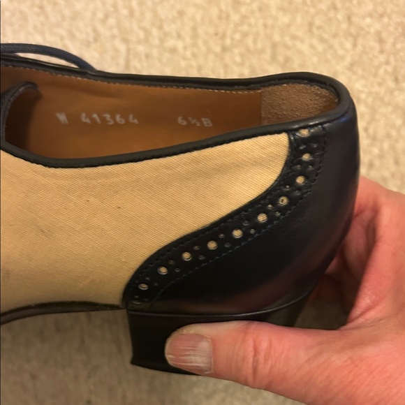 Ralph Lauren Black and Cream Women's Shoes - Picture 6 of 10